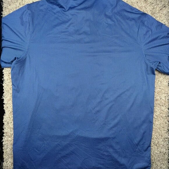Peter Millar Summer Comfort Polo Shirt Mens XL Blue Dotted BIG SPRING Club KY - Picture 7 of 8